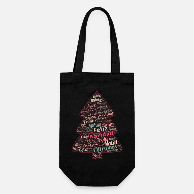 Weihnachten Geschenkidee - Geschenkbeutel für Flaschen - Schwarz