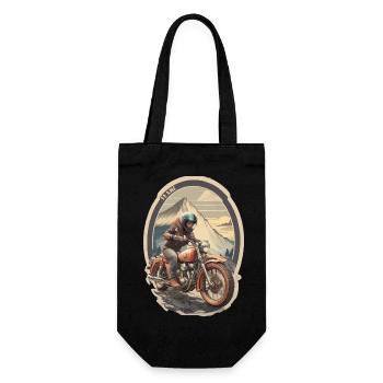Motos et montagnes - Sac à bouteille - noir - Devant