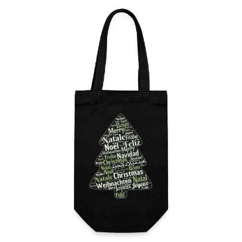 Ugly christmas - Geschenkbeutel für Flaschen - Schwarz - Vorne