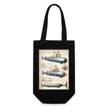 U-Boot #1 - Geschenkbeutel für Flaschen - Schwarz - Vorne