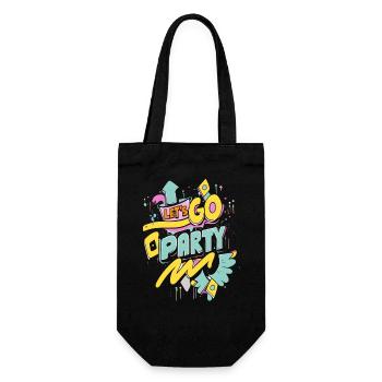 Let's Go Party - Gift Bag for Bottles - black - Front