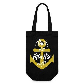 Ahoy that Müritz is calling - Gift Bag for Bottles - black - Front