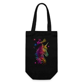 Unicorn Mandala Be Magical - Gift Bag for Bottles - black - Front