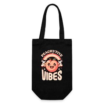 Peche peachytivi vibes - Sac à bouteille - noir - Devant