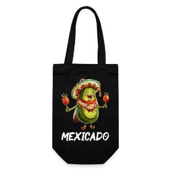 Avocat Mexicado Nourriture végétalienne Maracas végétariens - Sac à bouteille - noir - Devant