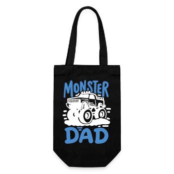 Monster Truck Papa Vatertag - Geschenkbeutel für Flaschen - Schwarz - Vorne