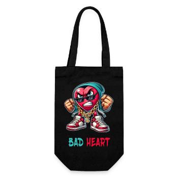 Evil heart design - Gift Bag for Bottles - black - Front
