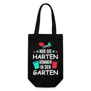 Garten Spielen - Geschenkbeutel für Flaschen - Schwarz - Vorne