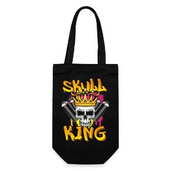 Streetart Mauer Rap Streetstyle - Geschenkbeutel für Flaschen - Schwarz - Vorne