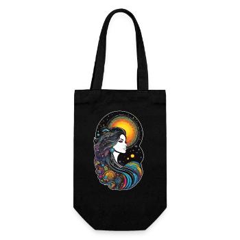 Déesse Cosmique de la Création - Sac à bouteille - noir - Devant