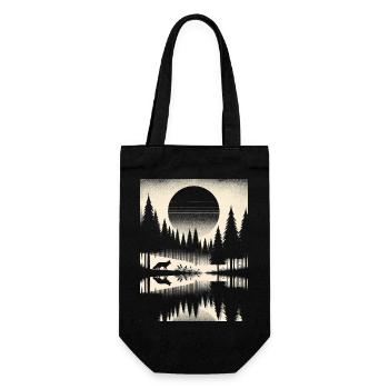 RENARD DANS LA FORÊT - Sac à bouteille - noir - Devant