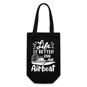 La vie est meilleure sur un hydroglisseur amoureux de l’eau de mer - Sac à bouteille - noir - Devant
