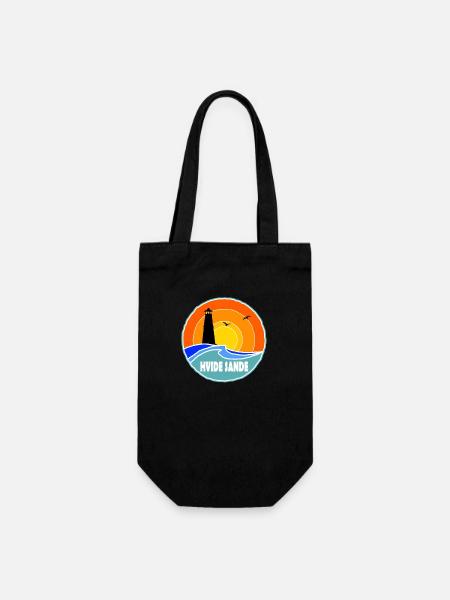 Hvide Sande Leuchtturm Dänemark - Geschenkbeutel für Flaschen - Schwarz