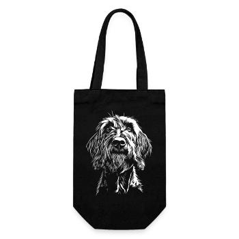 Spinone Italiano Portrait Chiens Chien de chasse - Sac à bouteille - noir - Devant