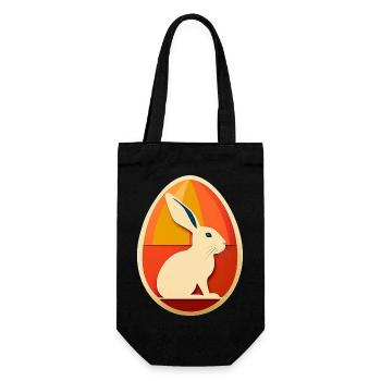 Osterei Design No.14 - Geschenkbeutel für Flaschen - Schwarz - Vorne