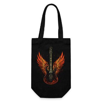 Guitar, Grand Piano, Rock n Roll, Music, Guitarist, Metal - Gift Bag for Bottles - black - Front