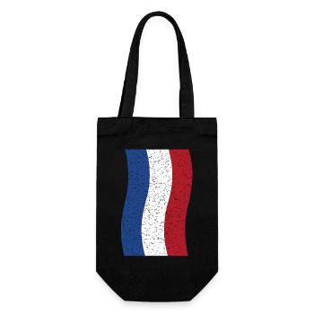 vintage Netherlands flag - Gift Bag for Bottles - black - Front