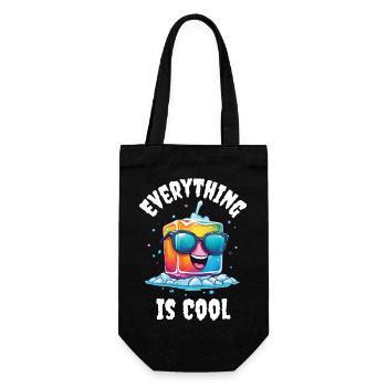 Tout est cool, design amusant pour les amateurs d’humour - Sac à bouteille - noir - Devant
