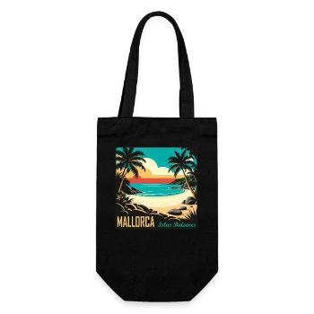 Majorca, Balearic Islands - Gift Bag for Bottles - black - Front