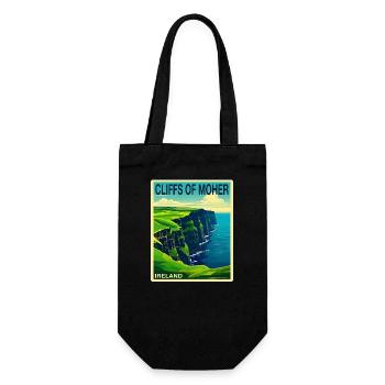 cliffs of moher Ireland - Gift Bag for Bottles - black - Front