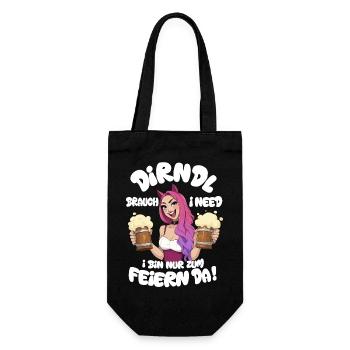 Dirndl Remplacement Chat Oreilles Fille de Fête Avec Mesure De Bière - Sac à bouteille - noir - Devant