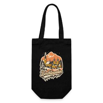 Berchtesgaden Winter Magic - Gift Bag for Bottles - black - Front