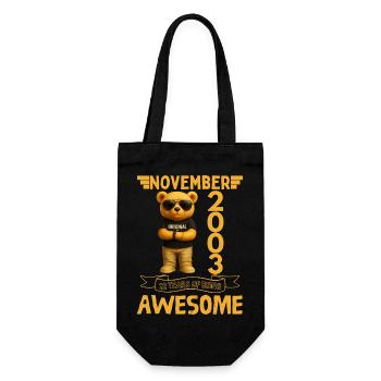 November 2003, 22 Years of Being Awesome - Sac à bouteille - noir - Devant