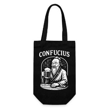Confucius Toast gift - Gift Bag for Bottles - black - Front