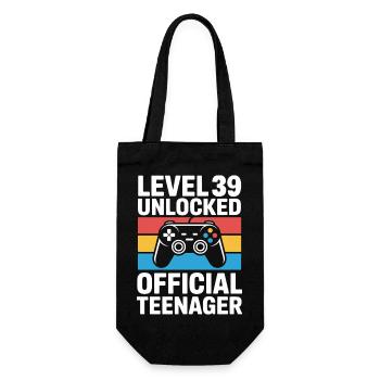 Niveau 39 Adolescent officiel débloqué - Sac à bouteille - noir - Devant