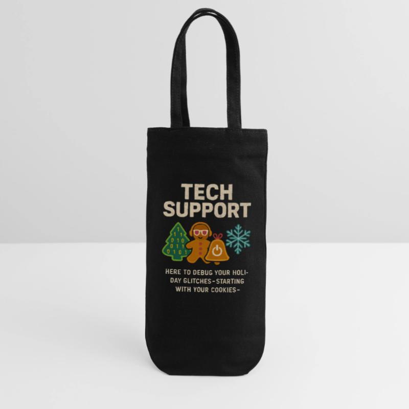 Admin Weihnachtsgeschenk IT Support Debugging Geschenkbeutel für Flaschen