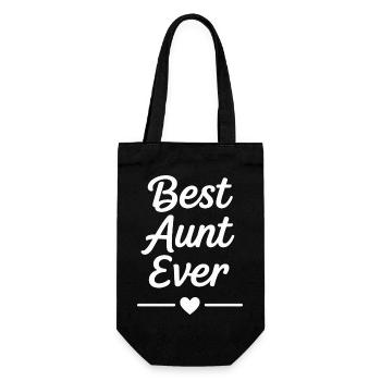 meilleure tante de tous les temps - Sac à bouteille - noir - Devant