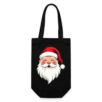 Illustration du Père Noël Cheer - Sac à bouteille - noir - Devant