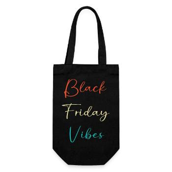 Black Friday shopping spree - Gift Bag for Bottles - black - Front