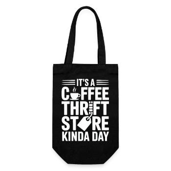 Kaffee-Secondhand-Tag Tag - Geschenkbeutel für Flaschen - Schwarz - Vorne