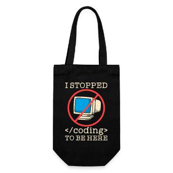 Programmer en train de coder drôle - Sac à bouteille - noir - Devant