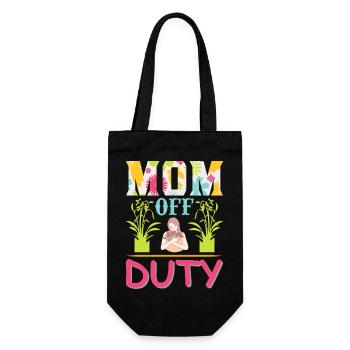 Muttertags-T-Shirt der Muttertags-Muttertags-Mutter der Mutter Muttertags-Muttertags-Muttertags-Muttertags - Geschenkbeutel für Flaschen - Schwarz - Vorne