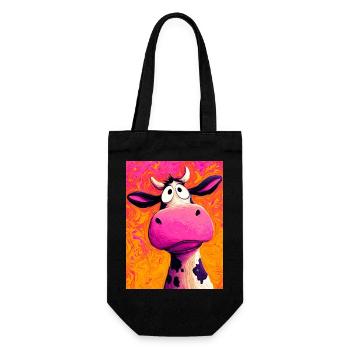 vache - Sac à bouteille - noir - Devant