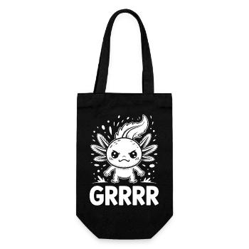 Winged Grump Axolotl - Gift Bag for Bottles - black - Front