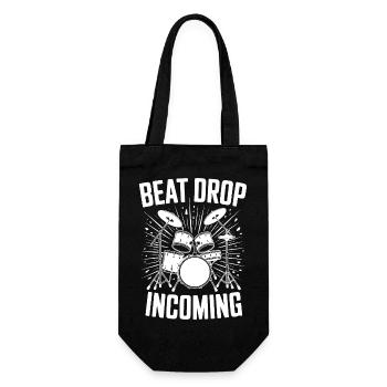 Schlagzeug Beat Drop Incoming Drumset Drums - Gift Bag for Bottles - black - Front