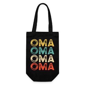 Faute de frappe du bloc de couleur Granny – Rétro vieilli - Sac à bouteille - noir - Devant