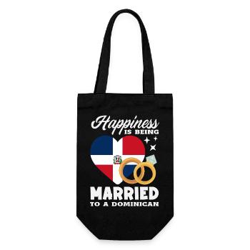 Drapeau de la République dominicaine Dom Rep Pride - Sac à bouteille - noir - Devant