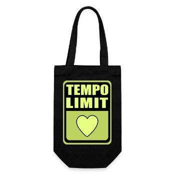 Speed limit - Gift Bag for Bottles - black - Front