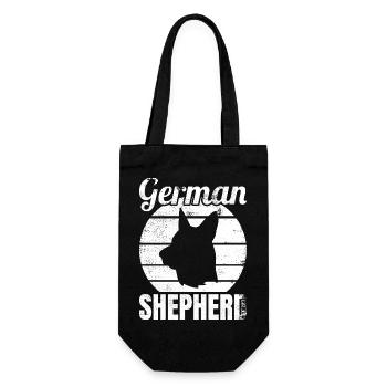 German Shepherd - Gift Bag for Bottles - black - Front