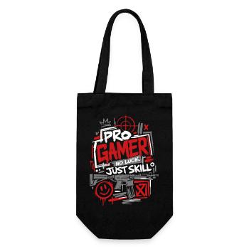 Pro Gamer One Shot Win - Geschenkbeutel für Flaschen - Schwarz - Vorne