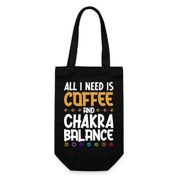 Coffee and energy flow - Gift Bag for Bottles - black - Front
