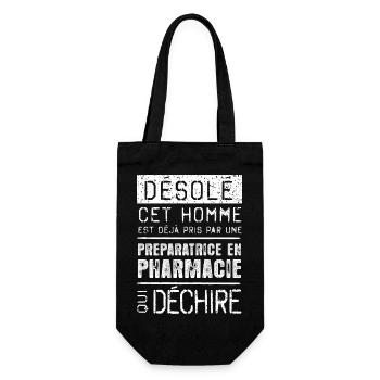 Desole Cet Homme Est Deja Pris Par Une Preparat... - Sac à bouteille - noir - Devant