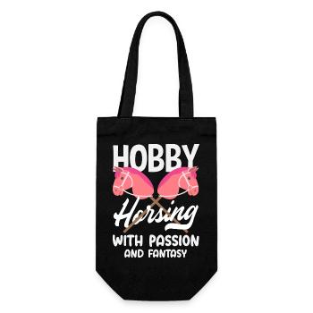Hobby Horsing Passion Imagination - Gift Bag for Bottles - black - Front