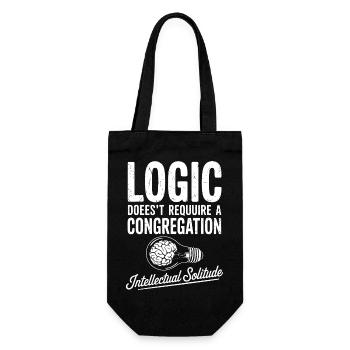 Ampoule de la solitude intellectuelle - Sac à bouteille - noir - Devant