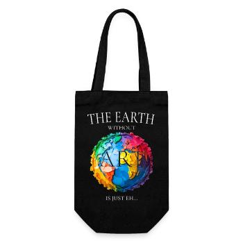 The Earth Without Art - Gift Bag for Bottles - black - Front