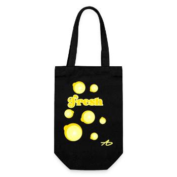 Lemon Fresh Tippfehler - Geschenkbeutel für Flaschen - Schwarz - Vorne